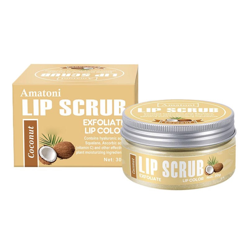 Fruit-flavored lip scrub, exfoliating, moisturizing, nourishing lip balm, for export.